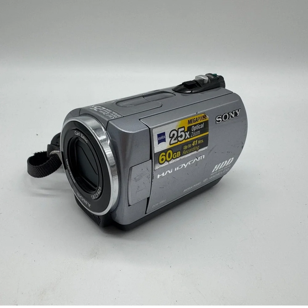 Sony Handycam DCR-SR82 60GB HDD Digital Camcorder Silver For Parts Repair